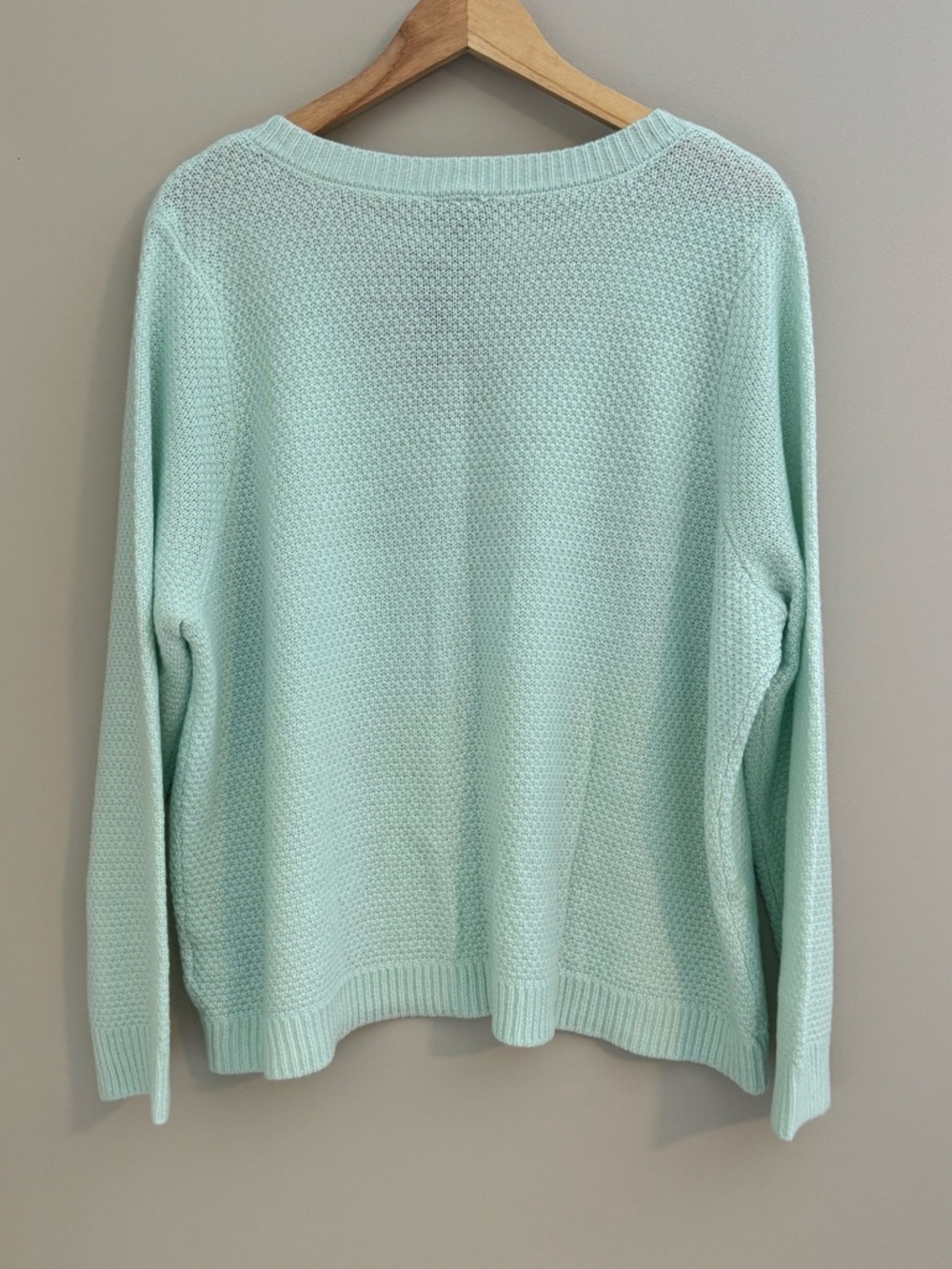 TORRID - NWT Mint V-Neck Knit Sweater - Size 1 - Picture 4 of 9